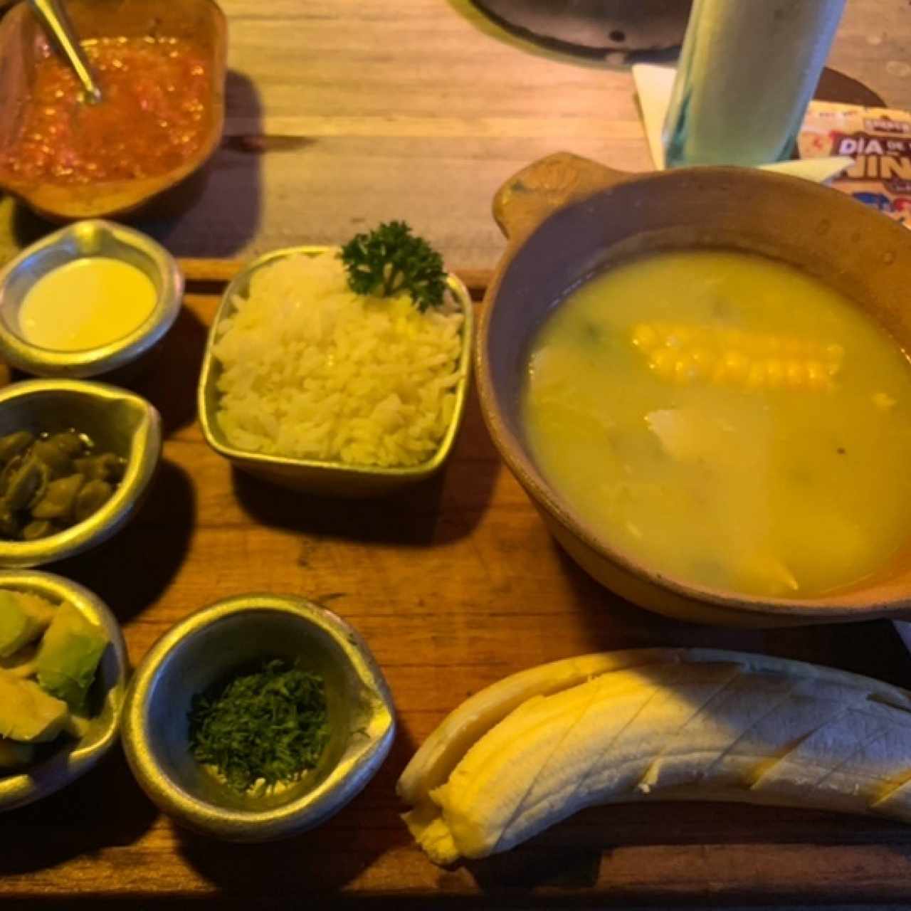 Ajiaco con pollo