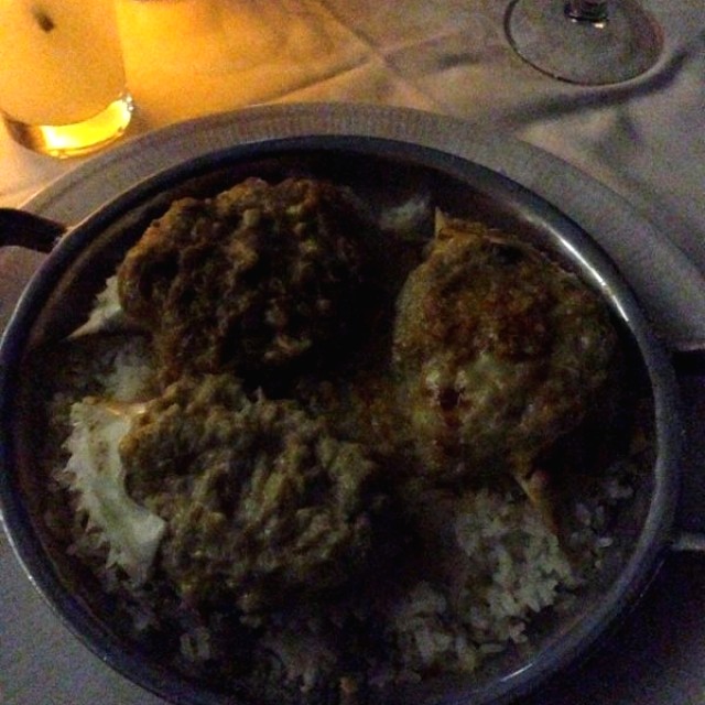 Jaiba Tres Fragatas con arroz gratinado 