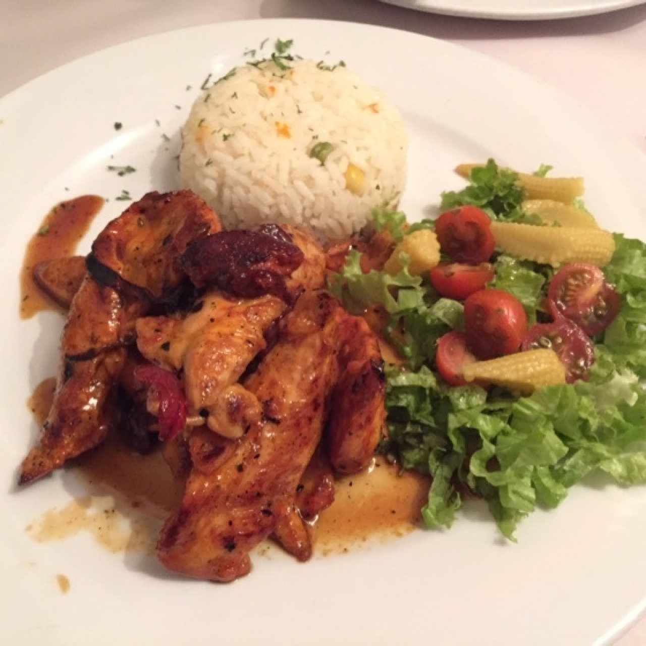 pollo en petalos de rosas 