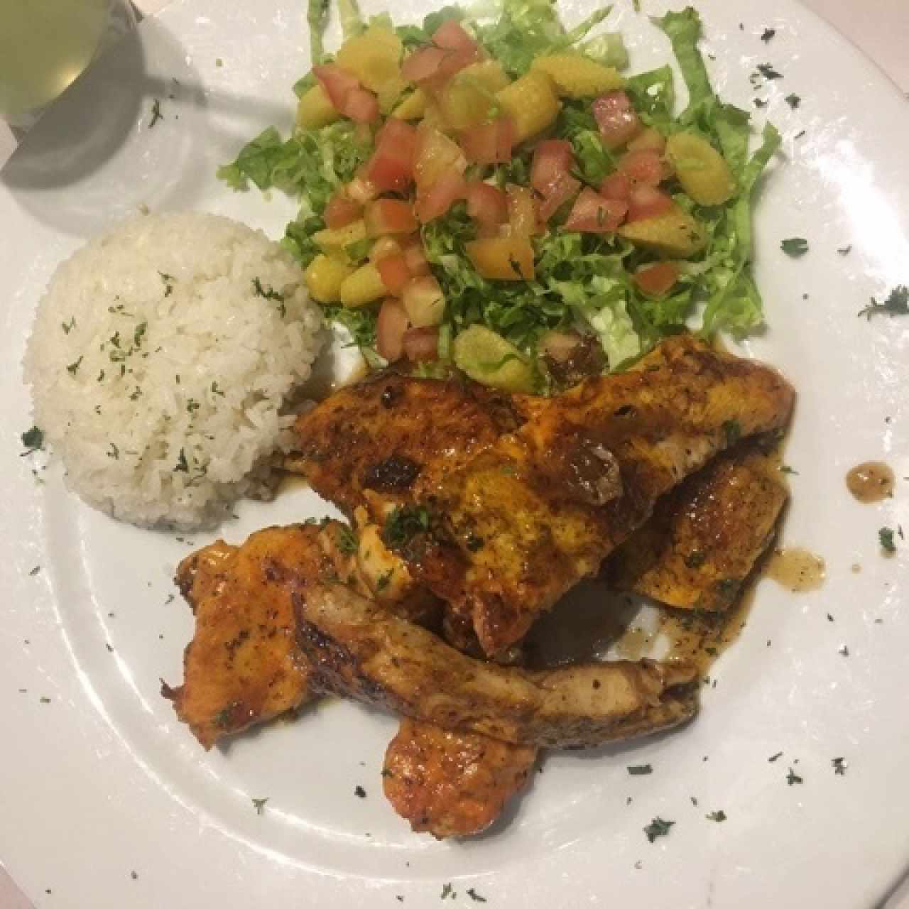 pollo petalos de rosas
