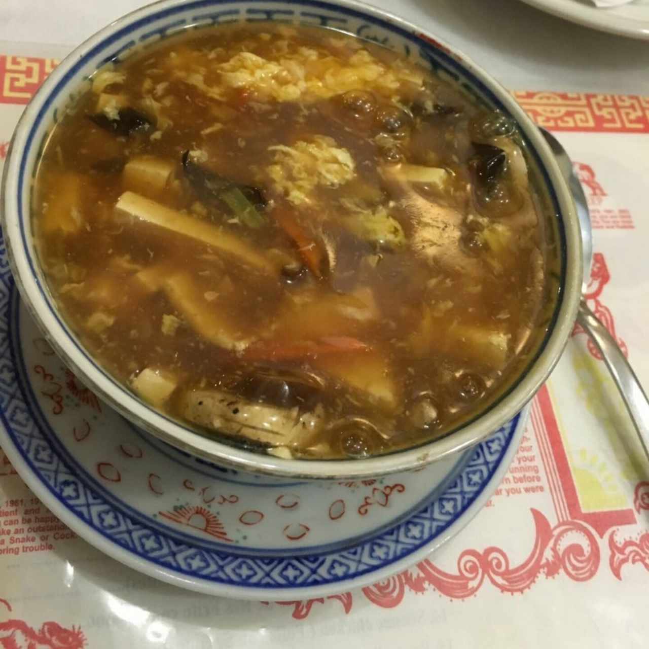Sopa picante ácido 