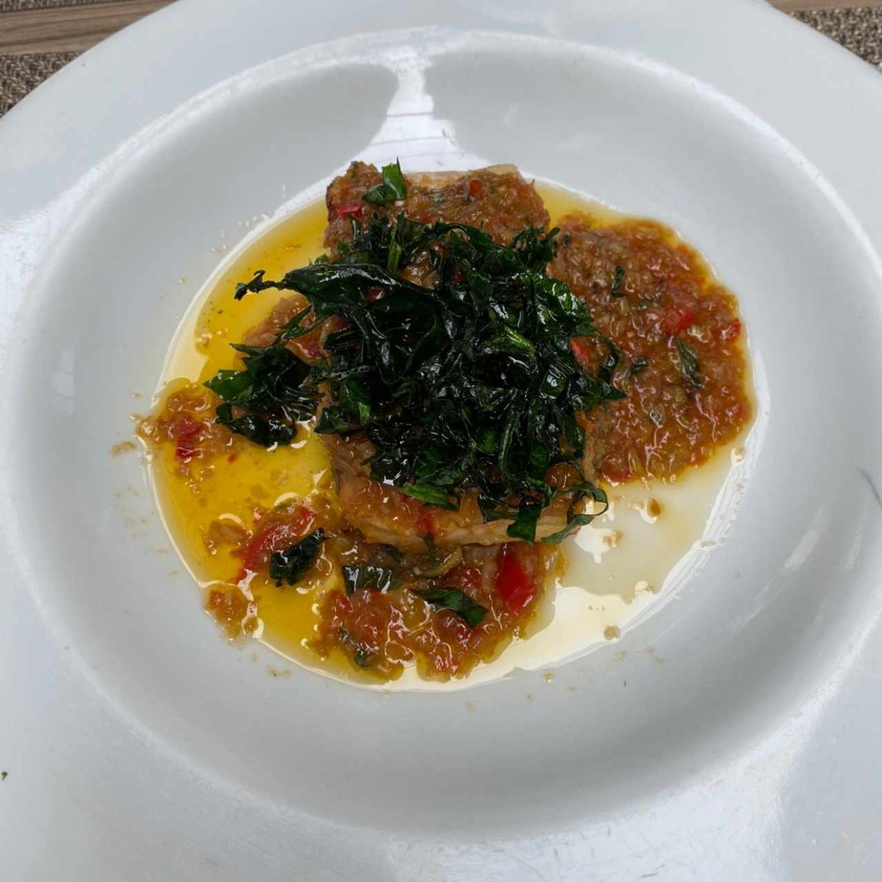 Dorado en Salsa Cítrica de Ostras