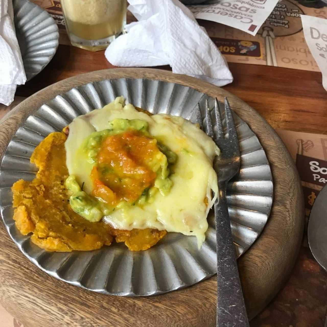 patacones con queso