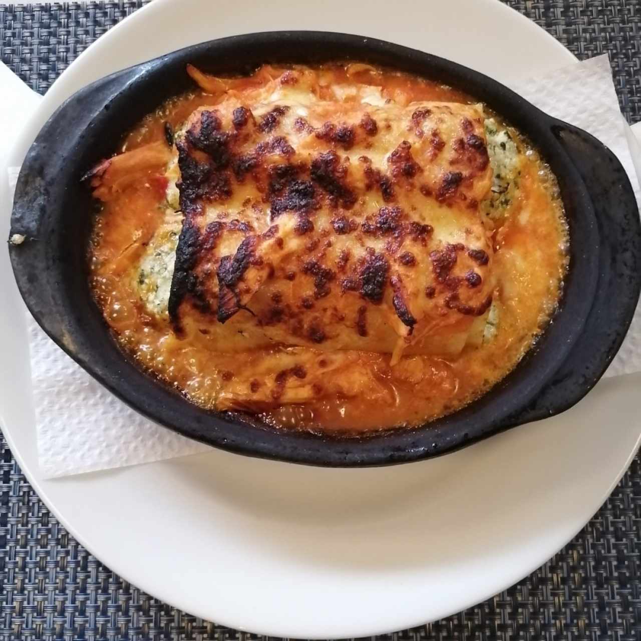 Canelloni de espinaca