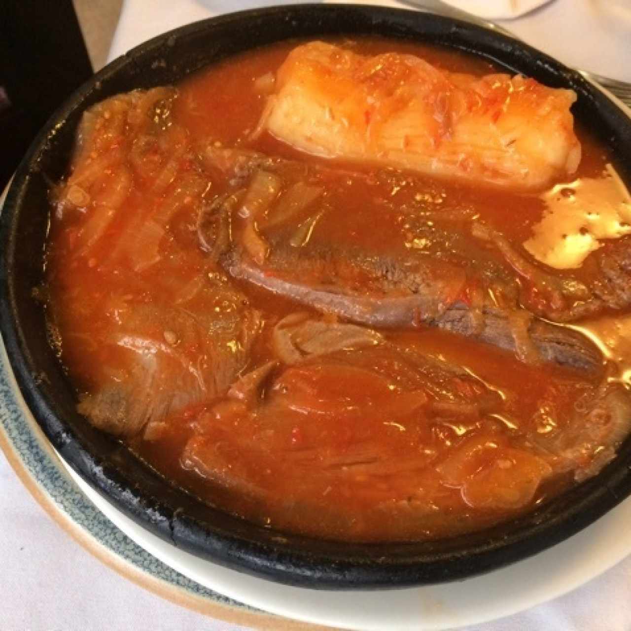 lengua en salsa de bisteck