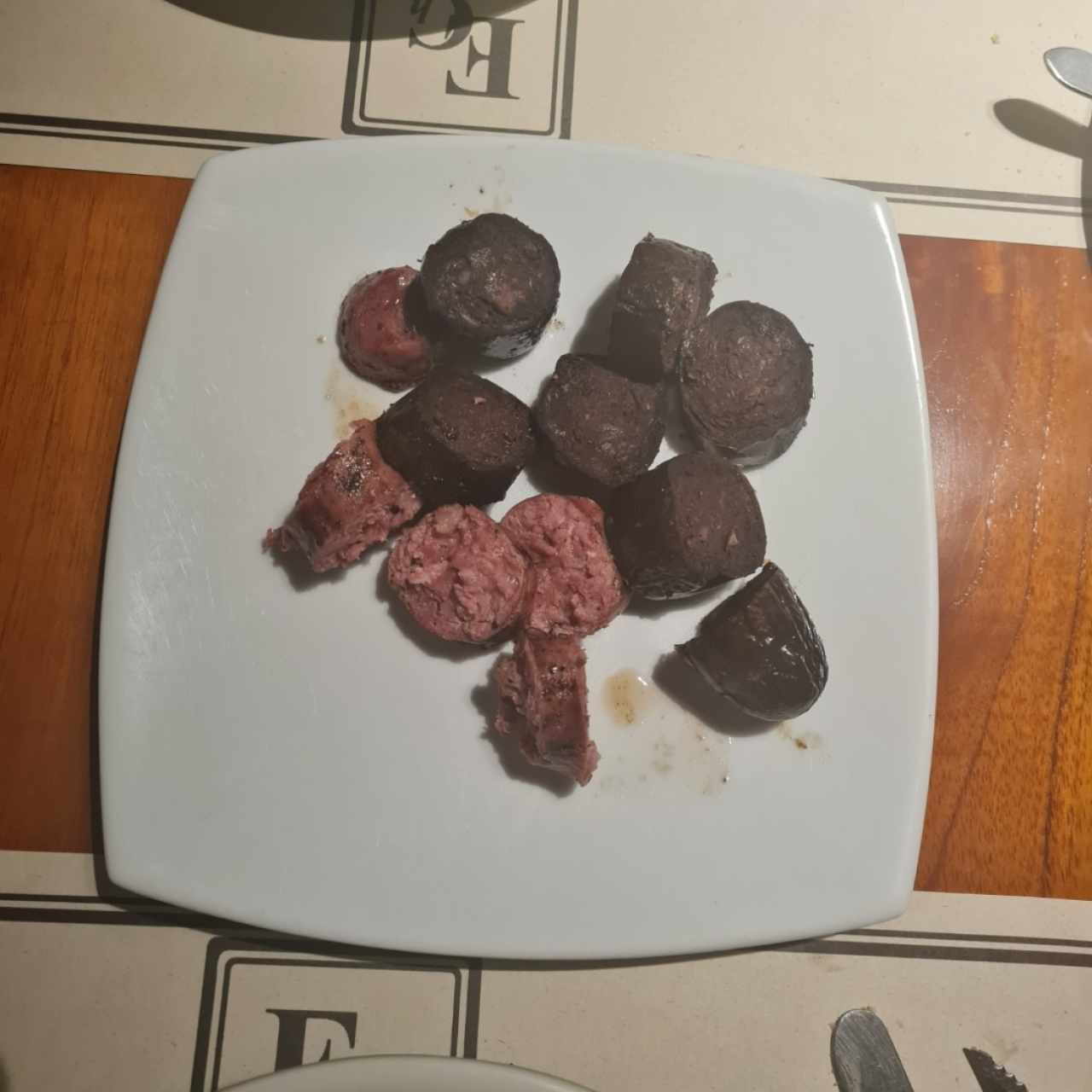 chorizo argentino y morcilla