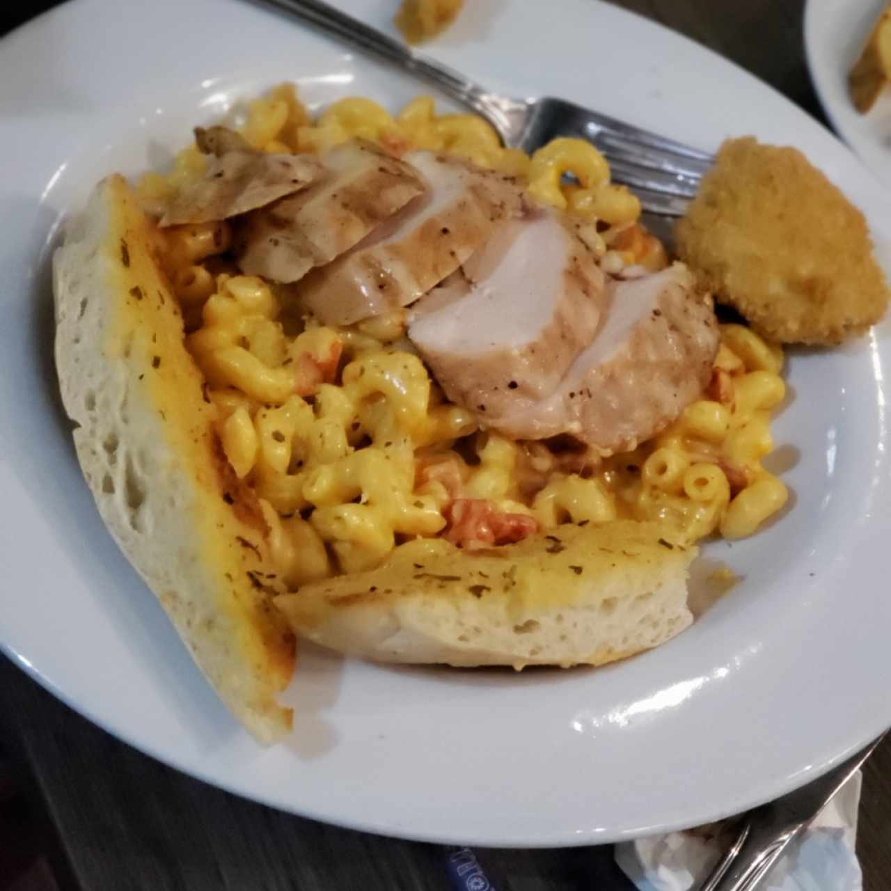 macarroni cheese con pollo