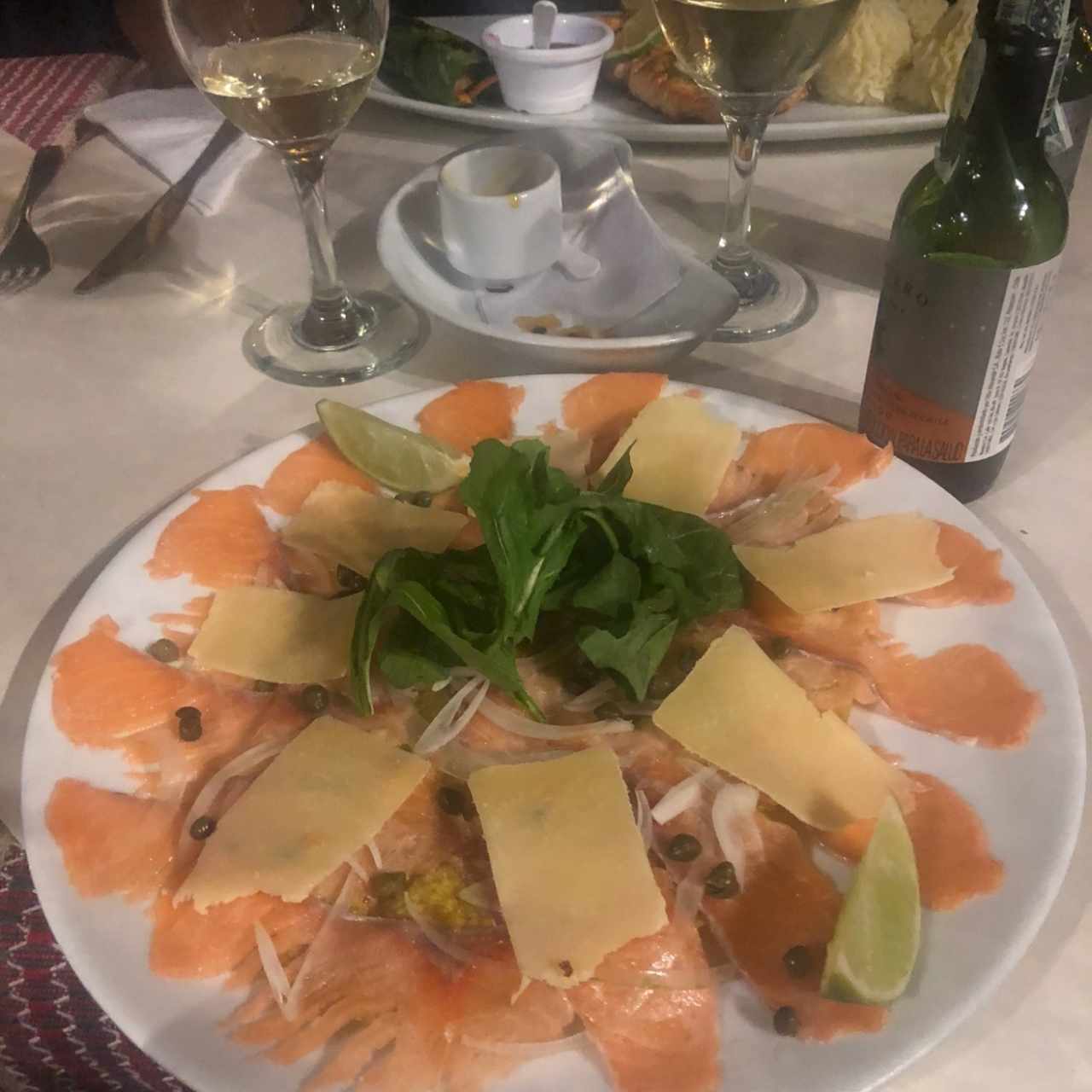 Carpaccio de salmon 