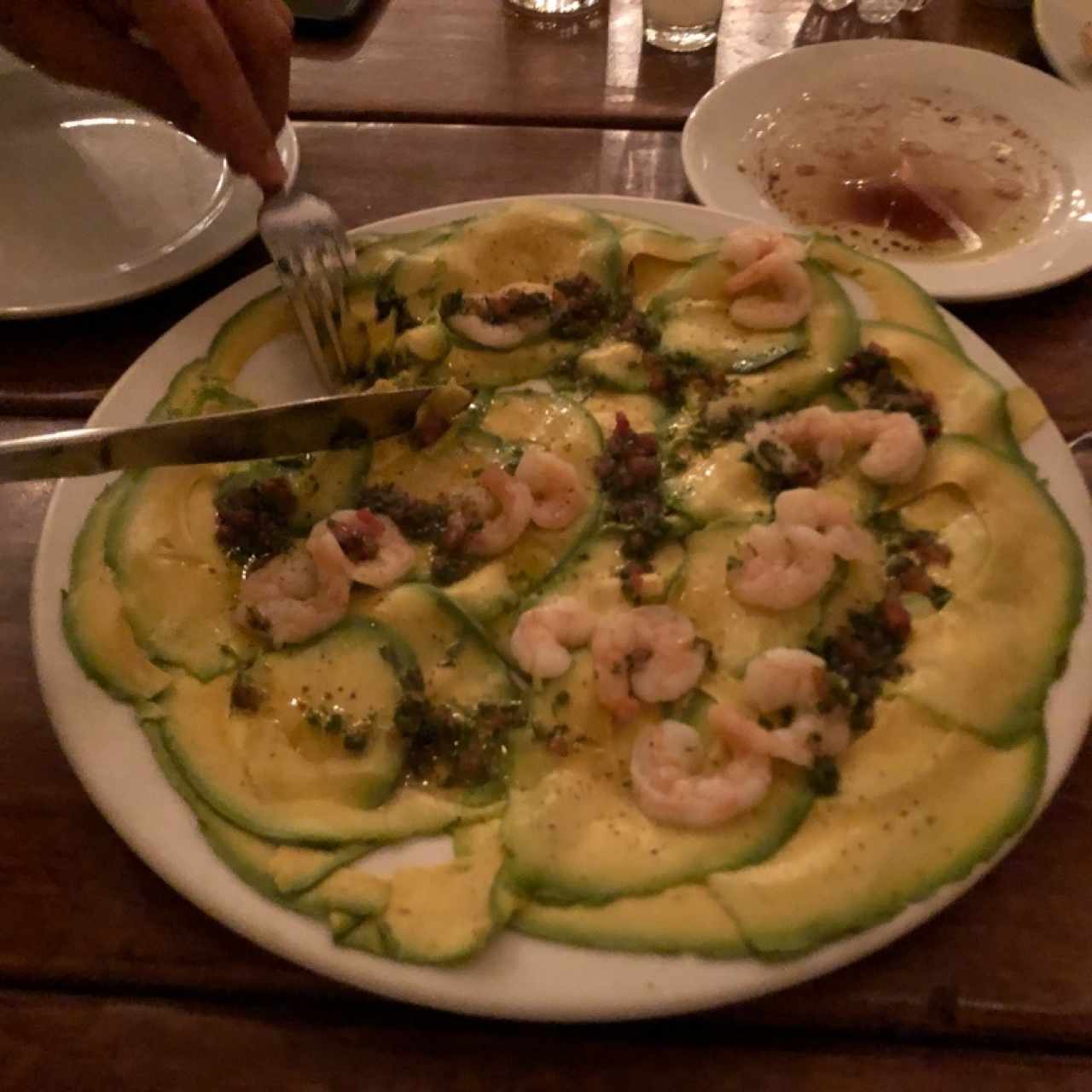 Carpaccio de aguacate