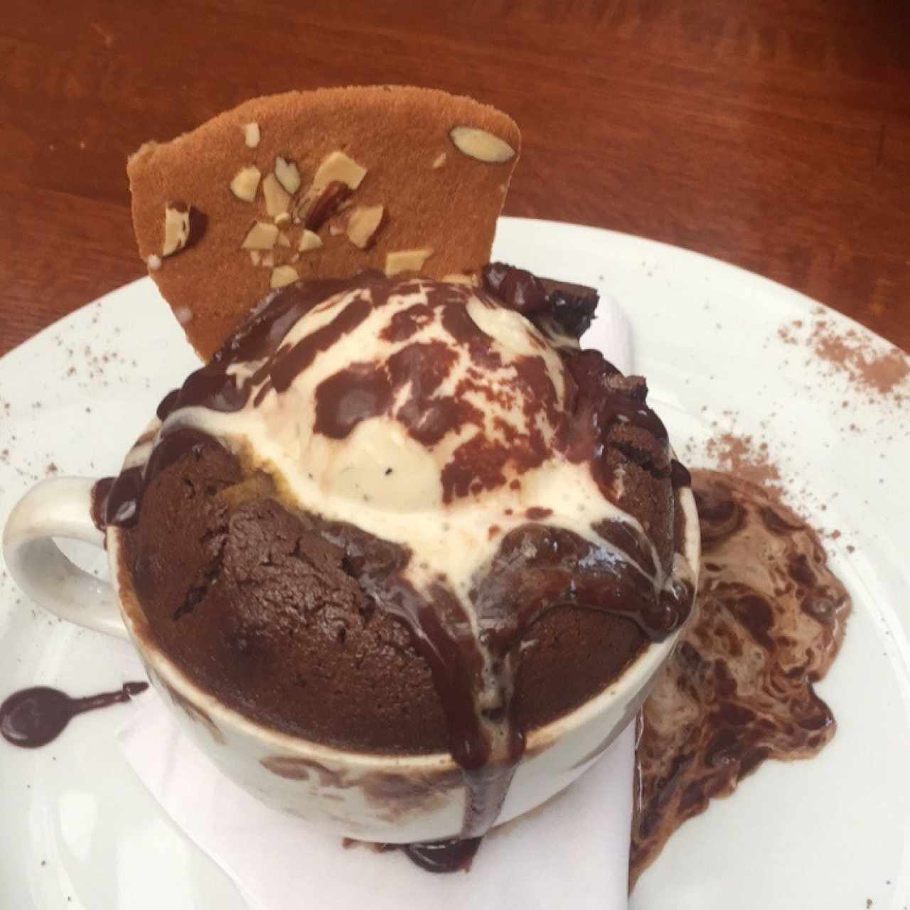 Volcan de chocolate