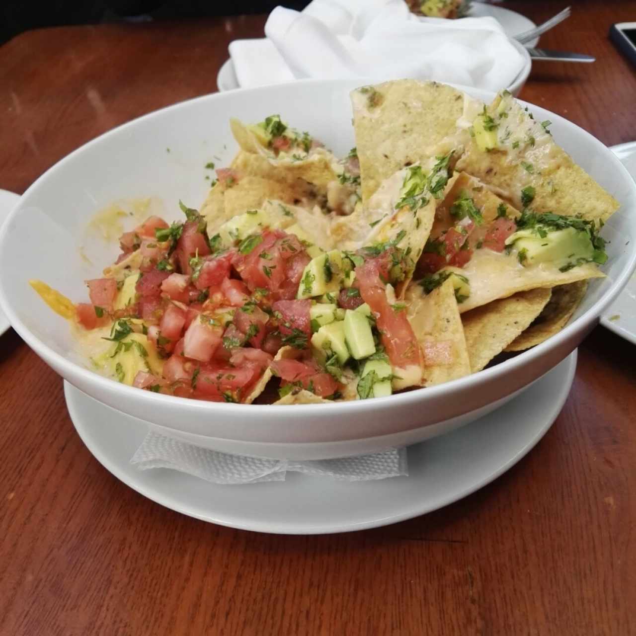 Nachos de cangrejo