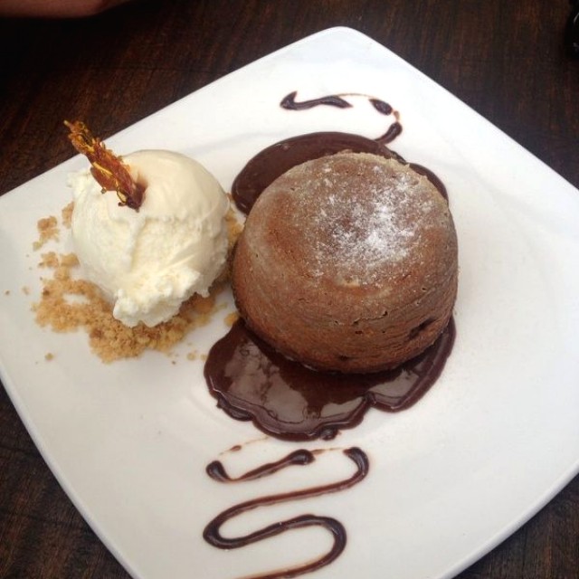 Volcán de chocolate