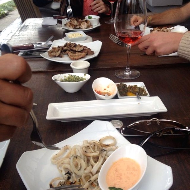 Calamares, pulpo baby y molleja