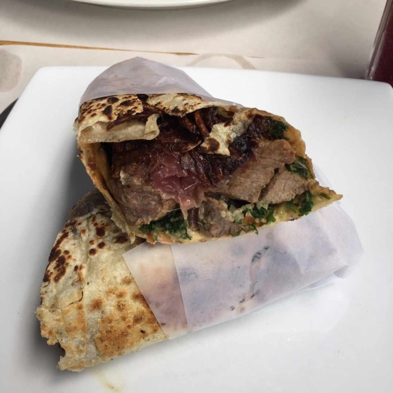 Wrap de lomo arabe 