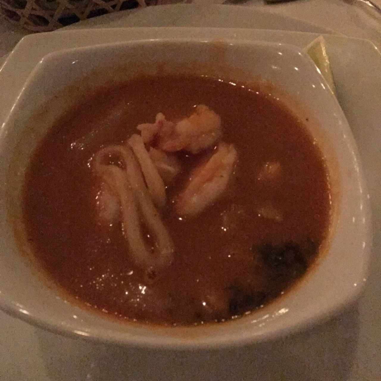 sopa de mariscos