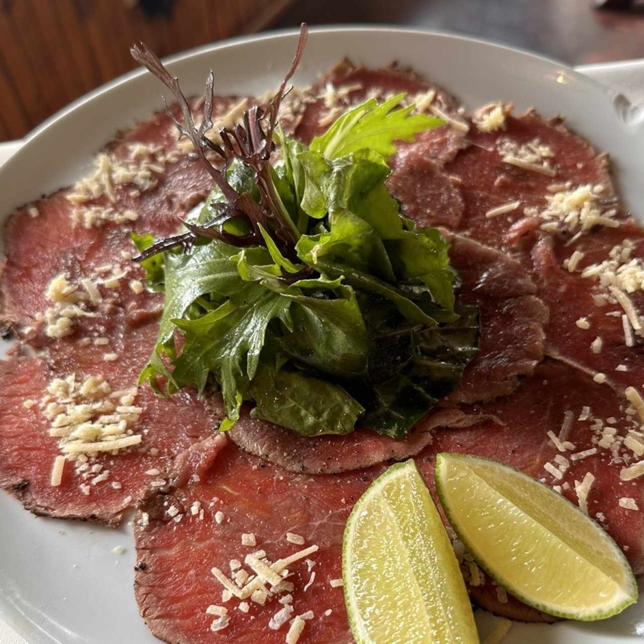 Beef carpaccio 