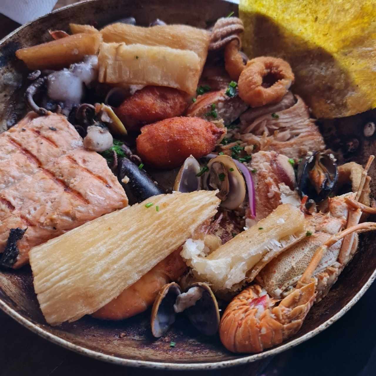 Picada frutos del mar