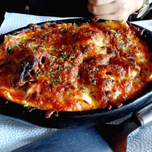 Lasagna de frutos del mar