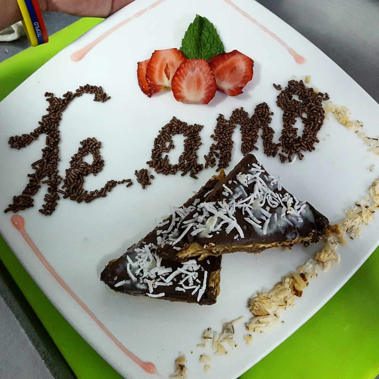 postre: pave de chocolate 