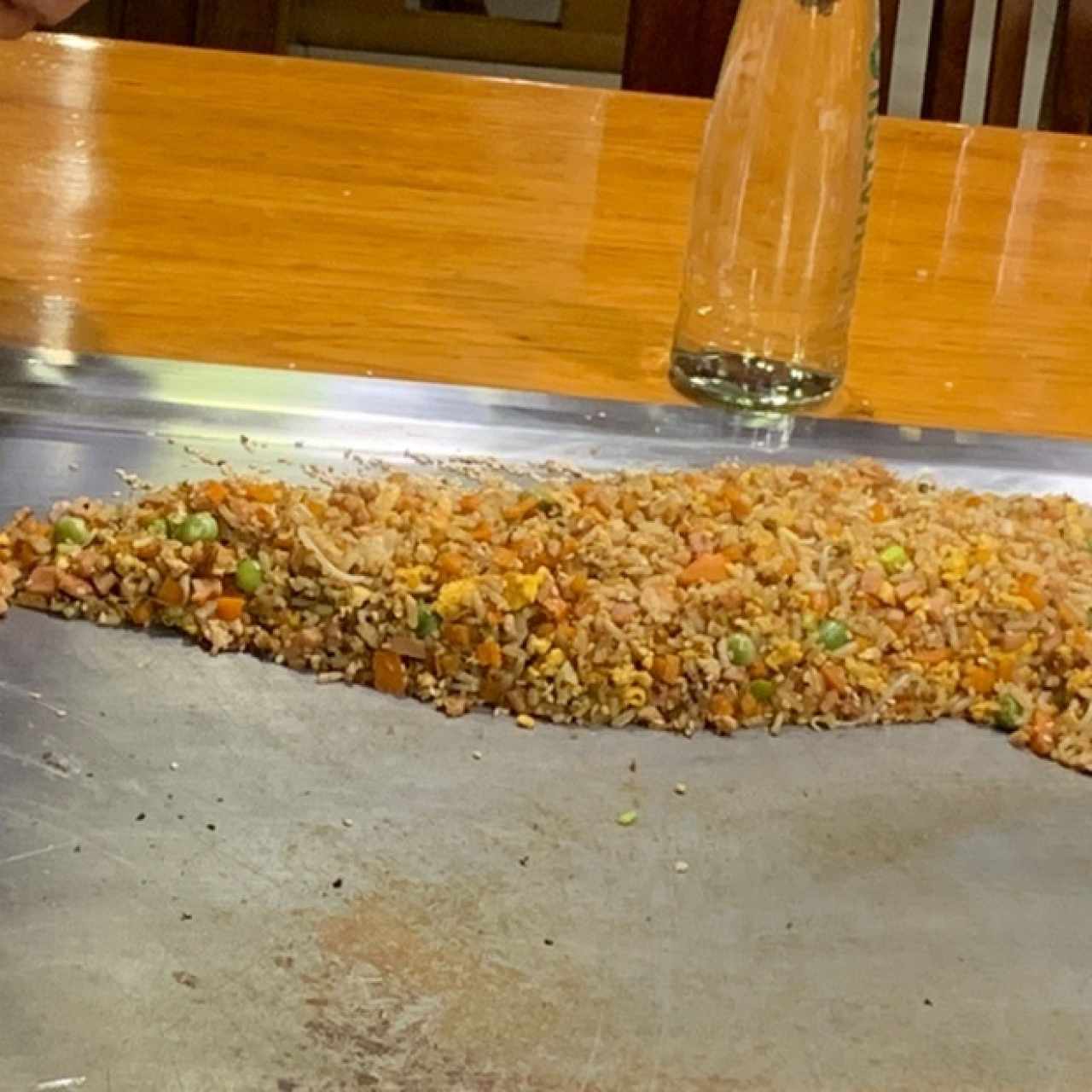Arroz/vegetales para el Teppanyaki