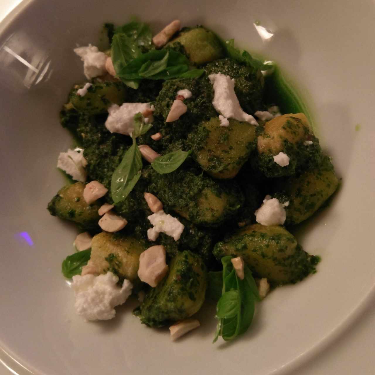 Gnocchi al pesto (food week)