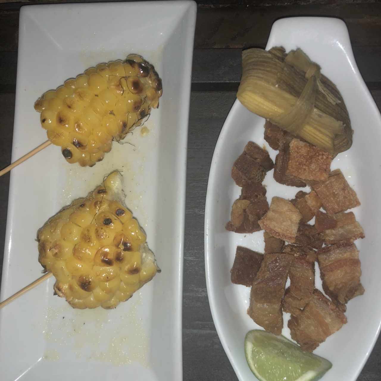 Mazorcas y chicharroncitos