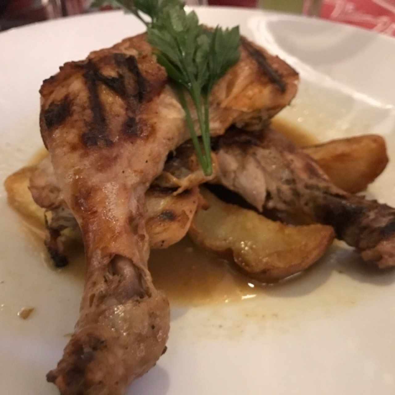 no recuerdo pero ella pollo asado a la naranja con algo mas 😂