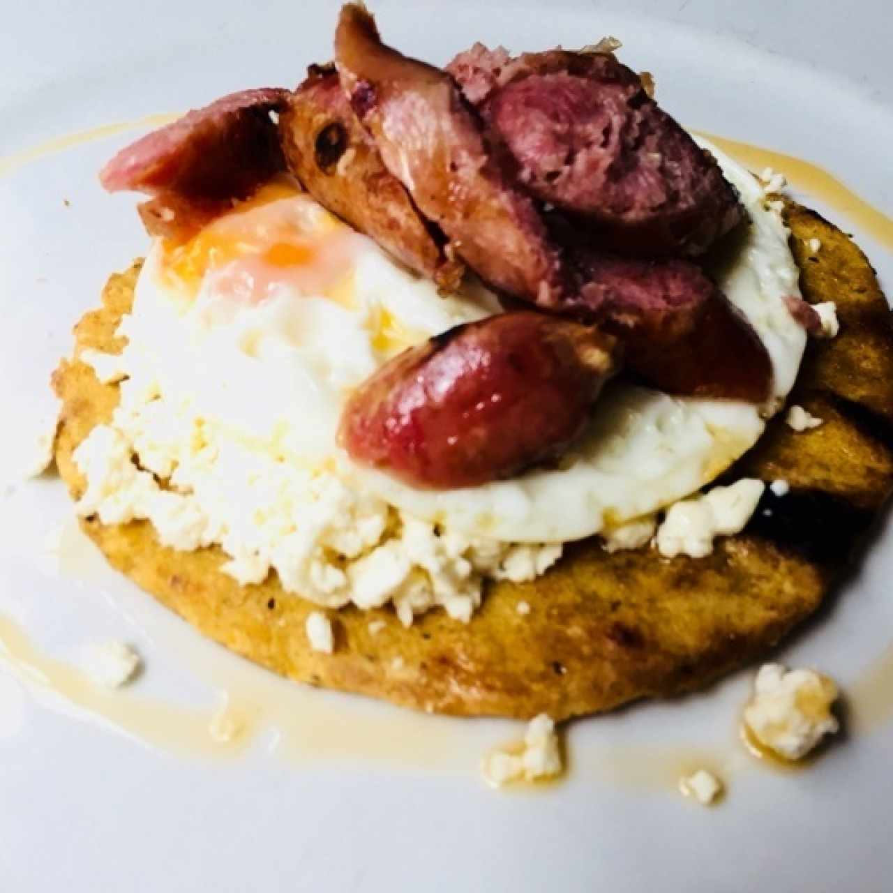arepa y chorizo SantaRosano