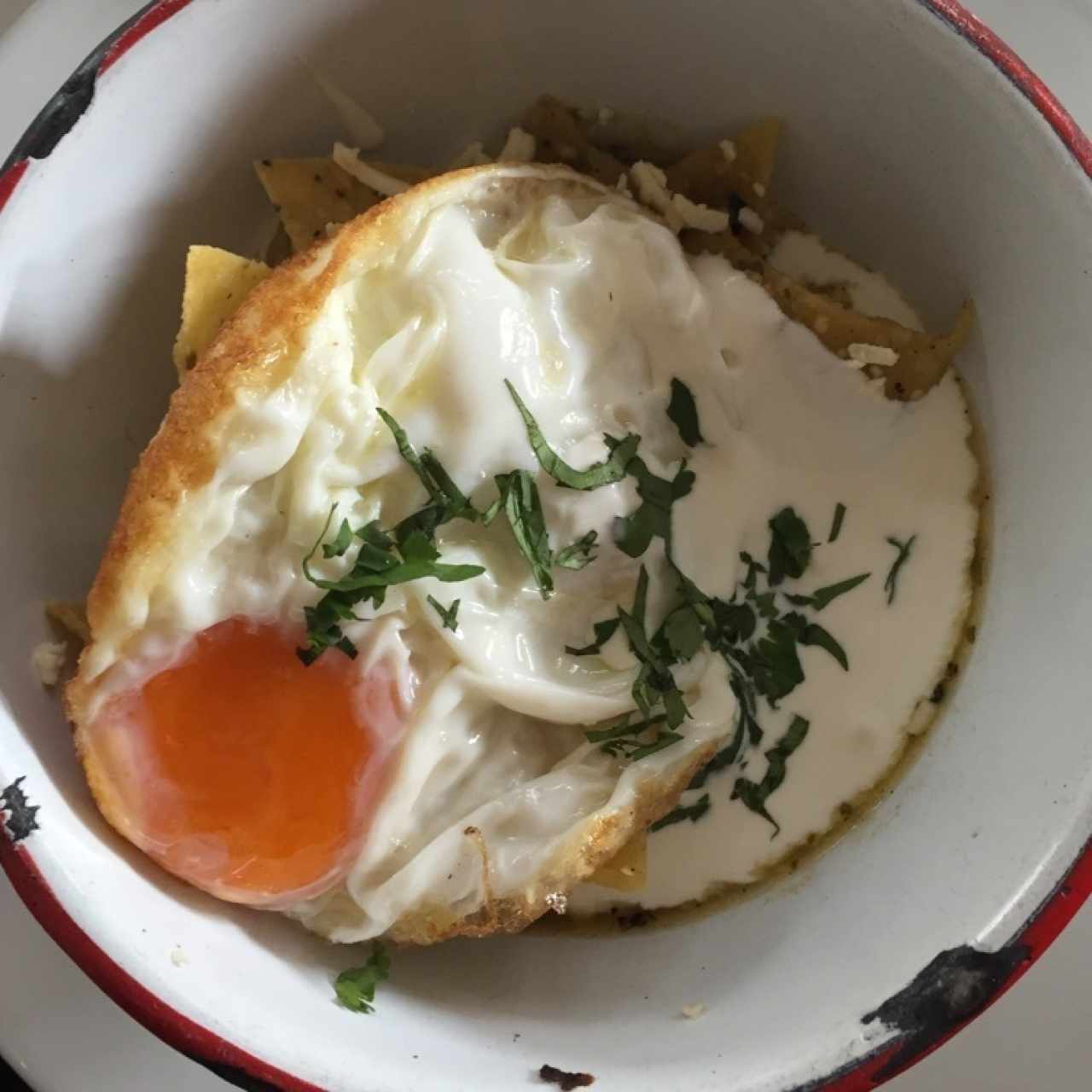 chilaquiles con salsa verde