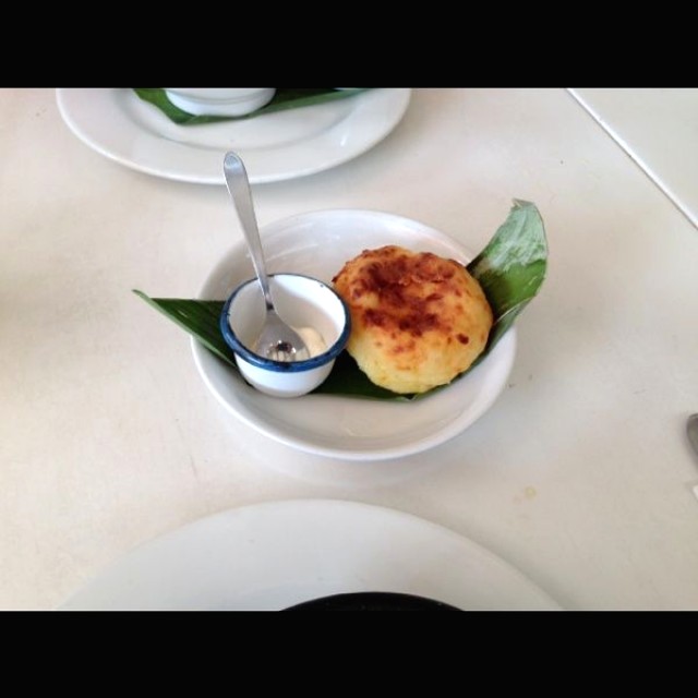 Arepa guajira con suero