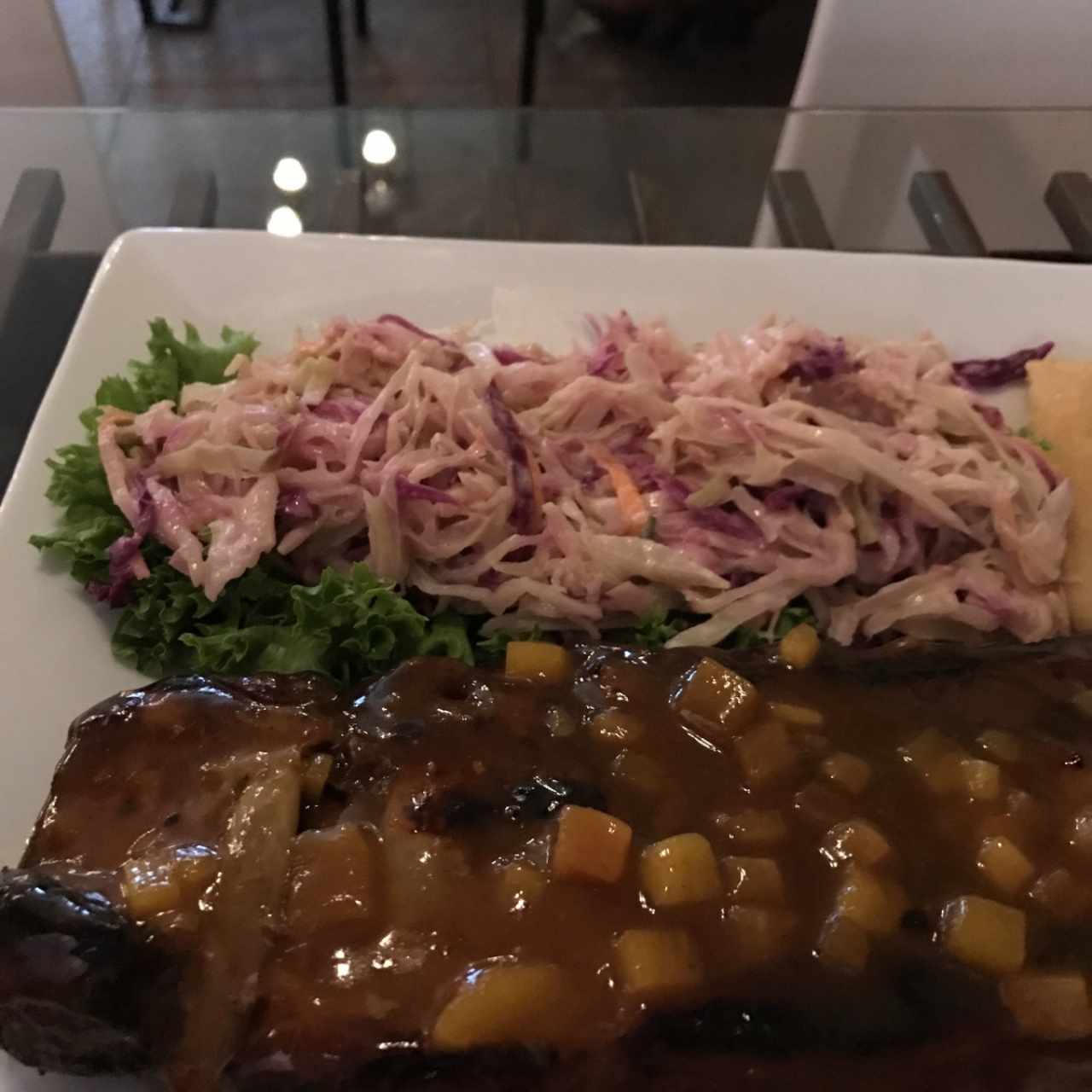 costillitas. xhile y piña