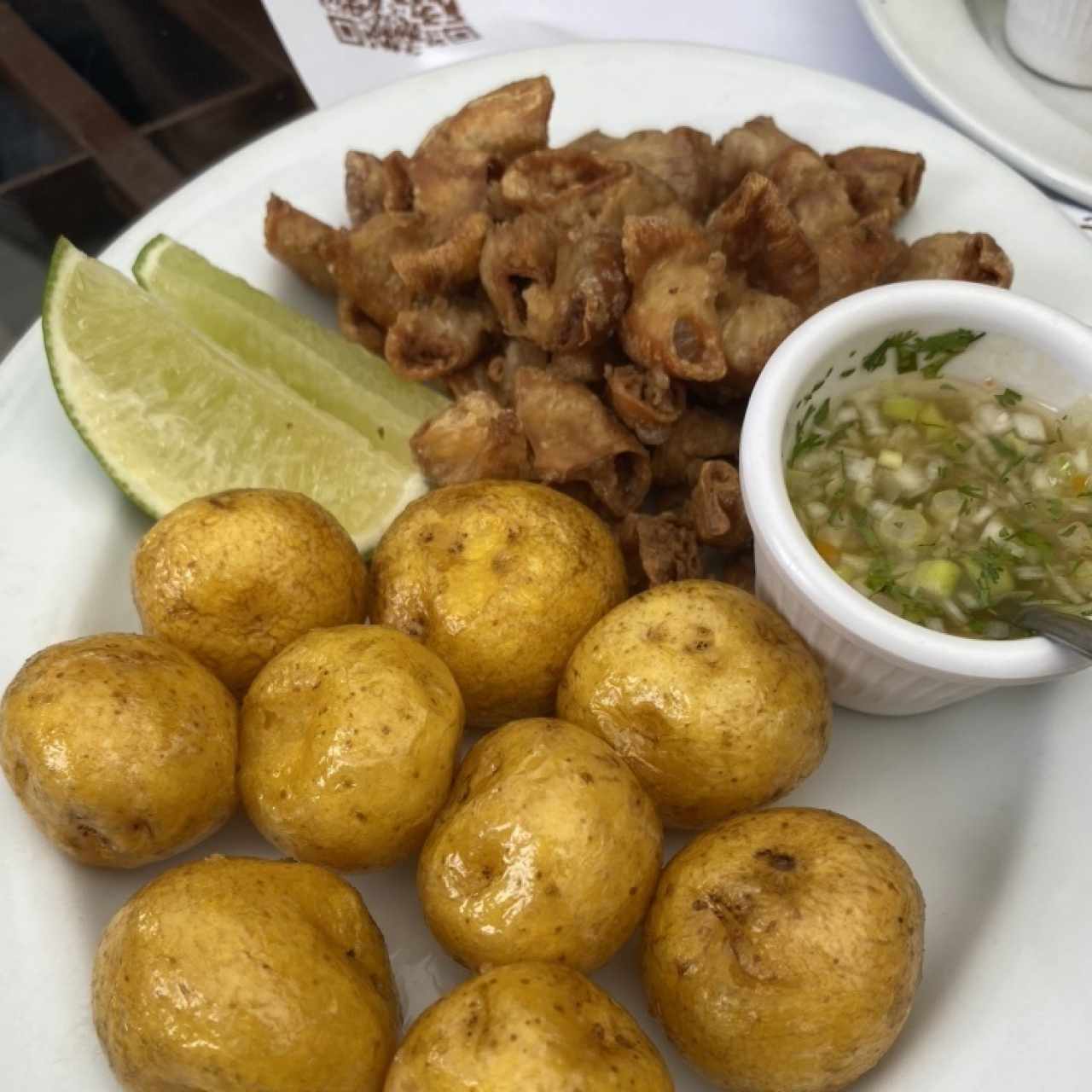 Chunchirrias y papa criolla
