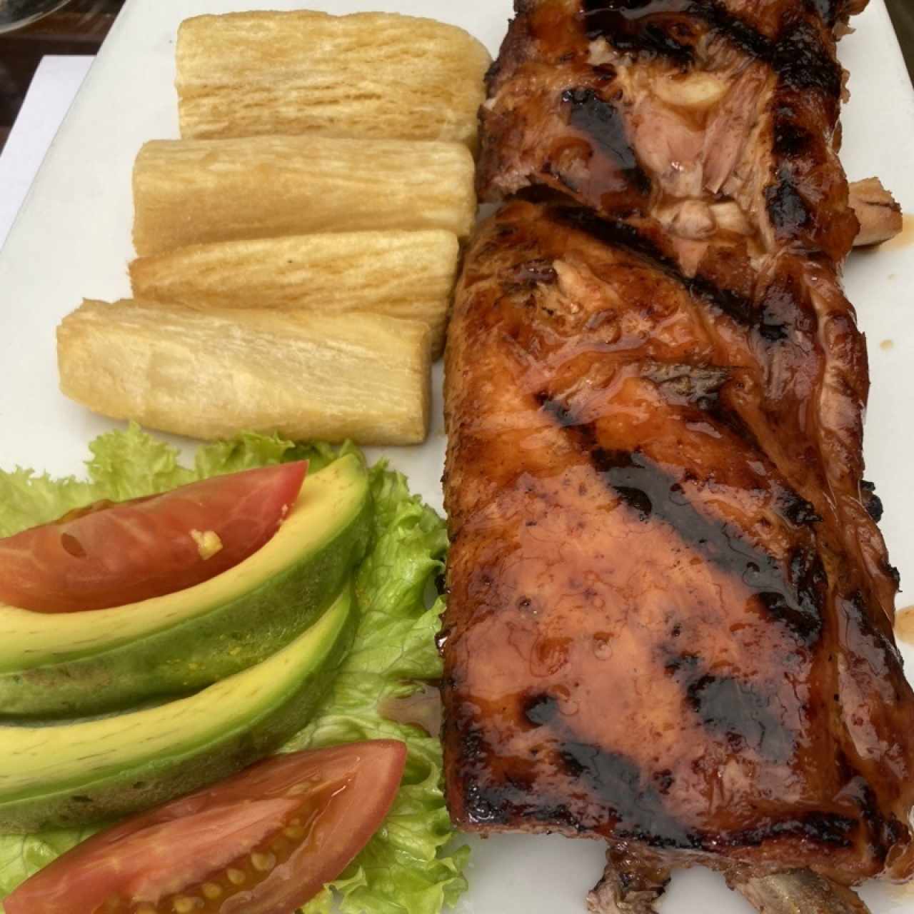 Costilla cerdo BBQ
