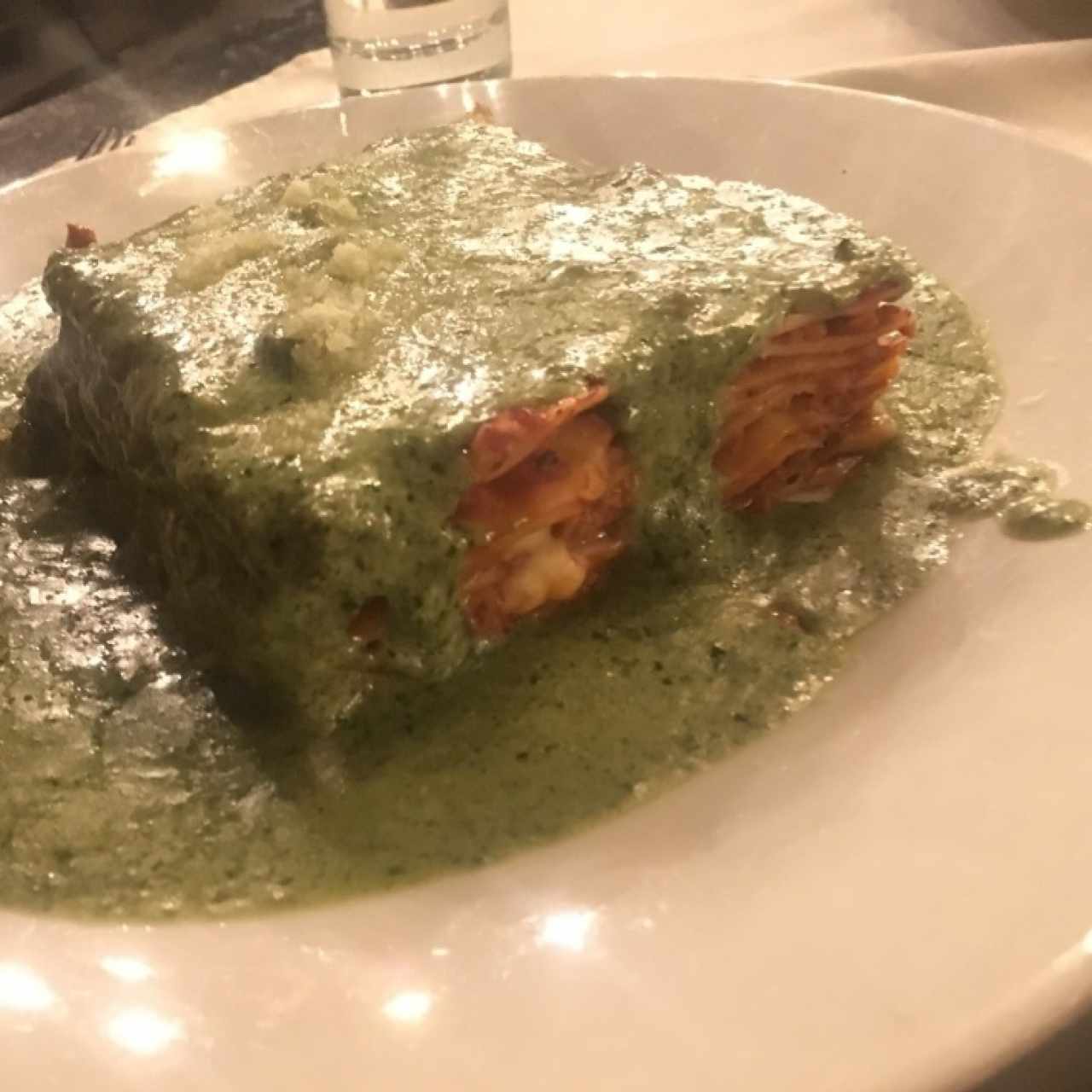 Lasagna al pesto cremoso