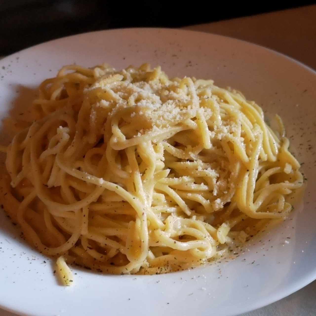 spaguetti caccio pepe