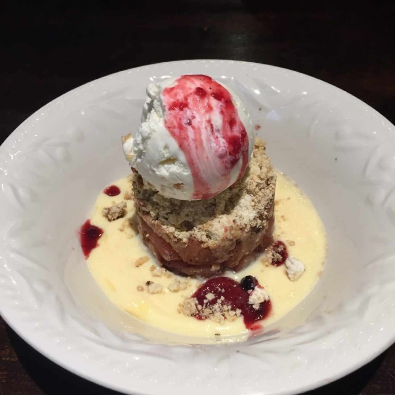 Manzana Caramelizada con Helado