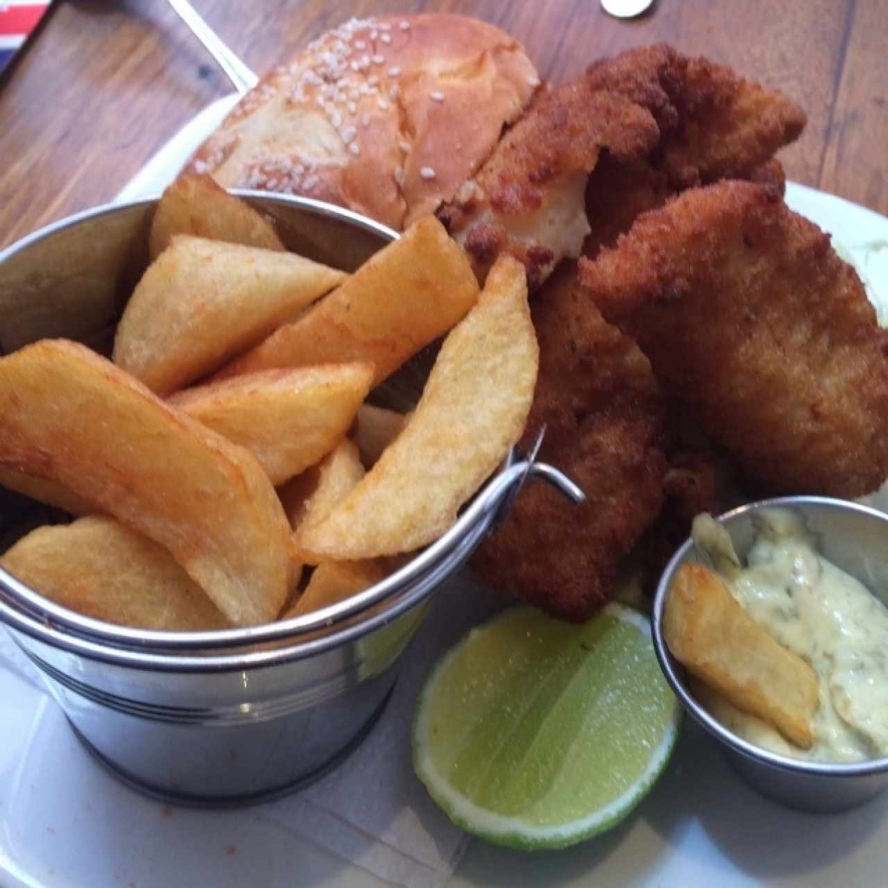 hamburguesa de pescado