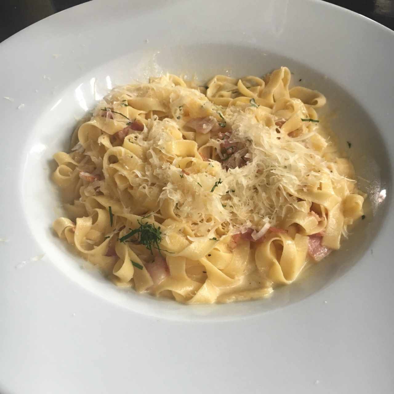 fetuccini carbonara