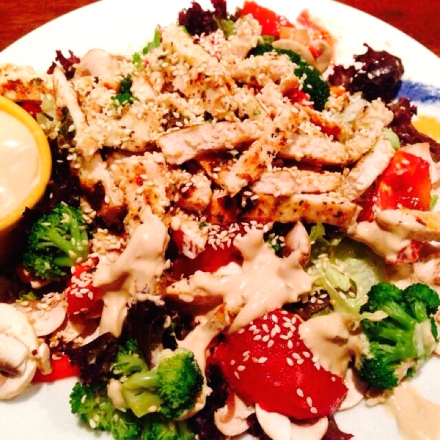 Sesame chicken salad