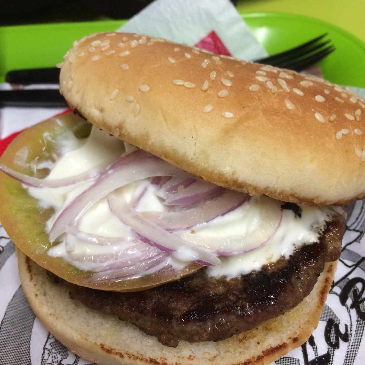 hamburguesa de cordero