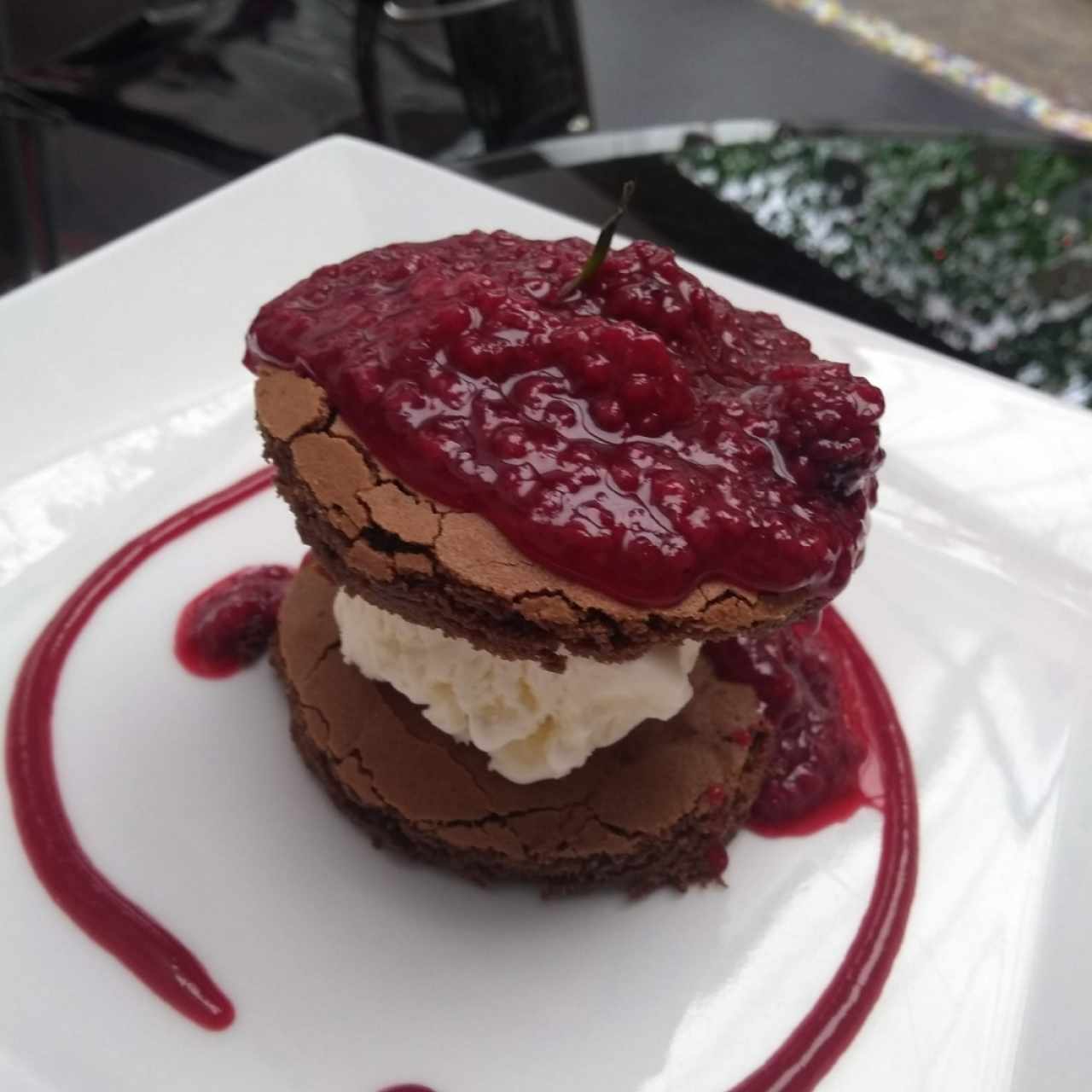 chocolate con moras