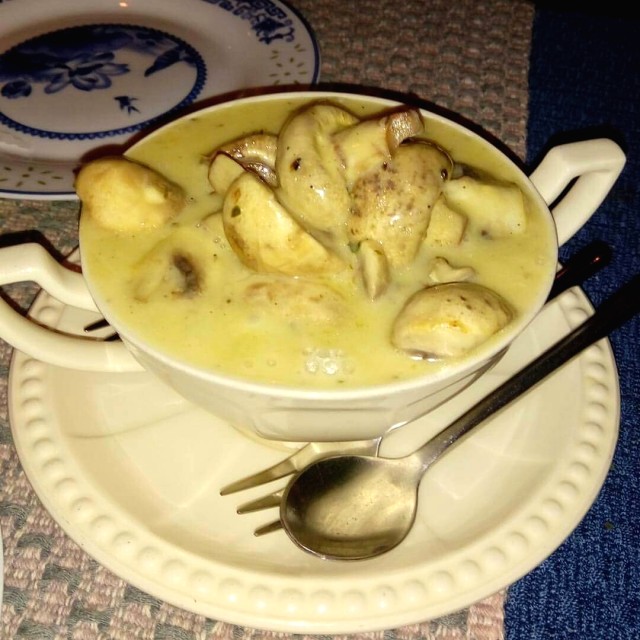 entrada champiñones en crema