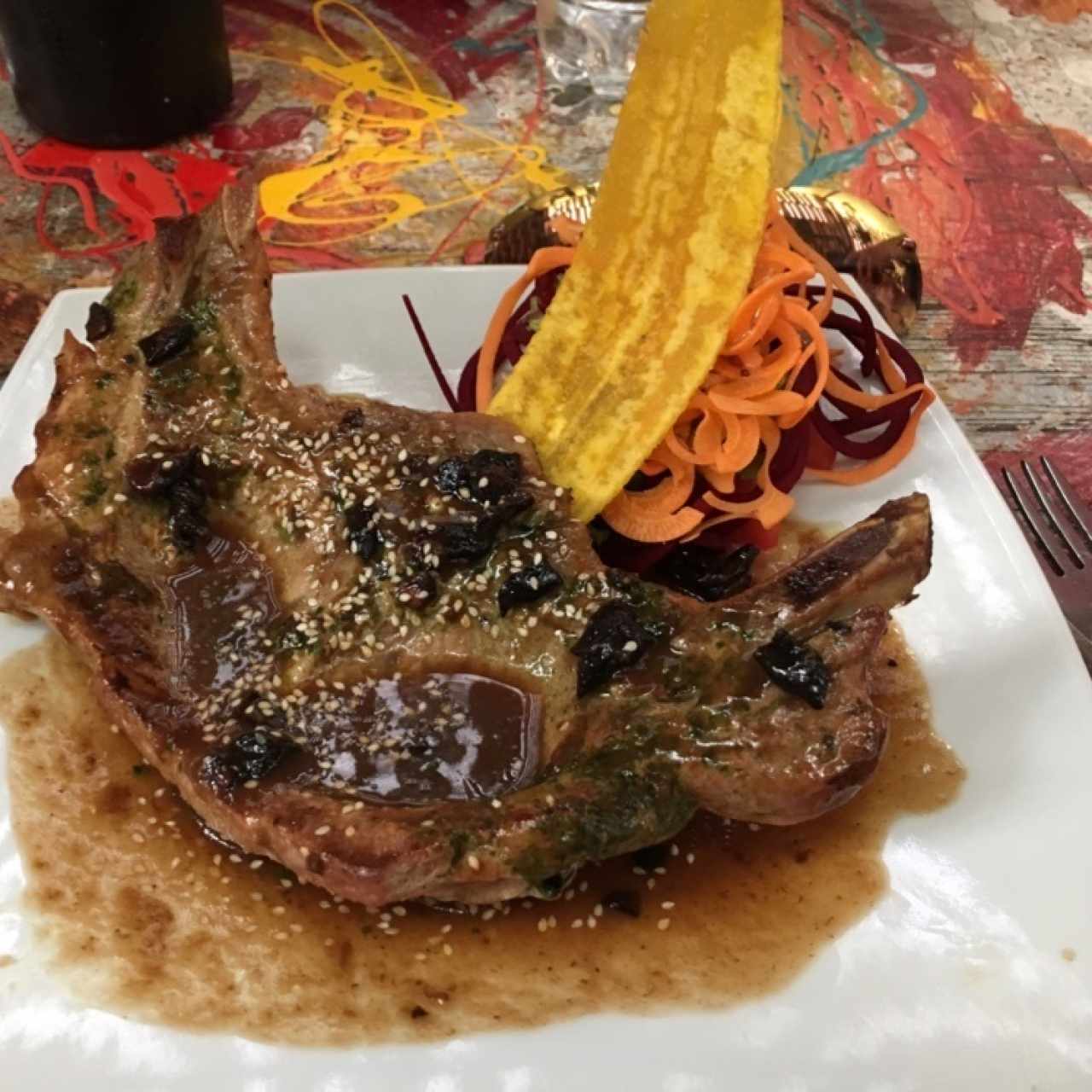 Rack de Cerdo con Salsa de Tamarindo