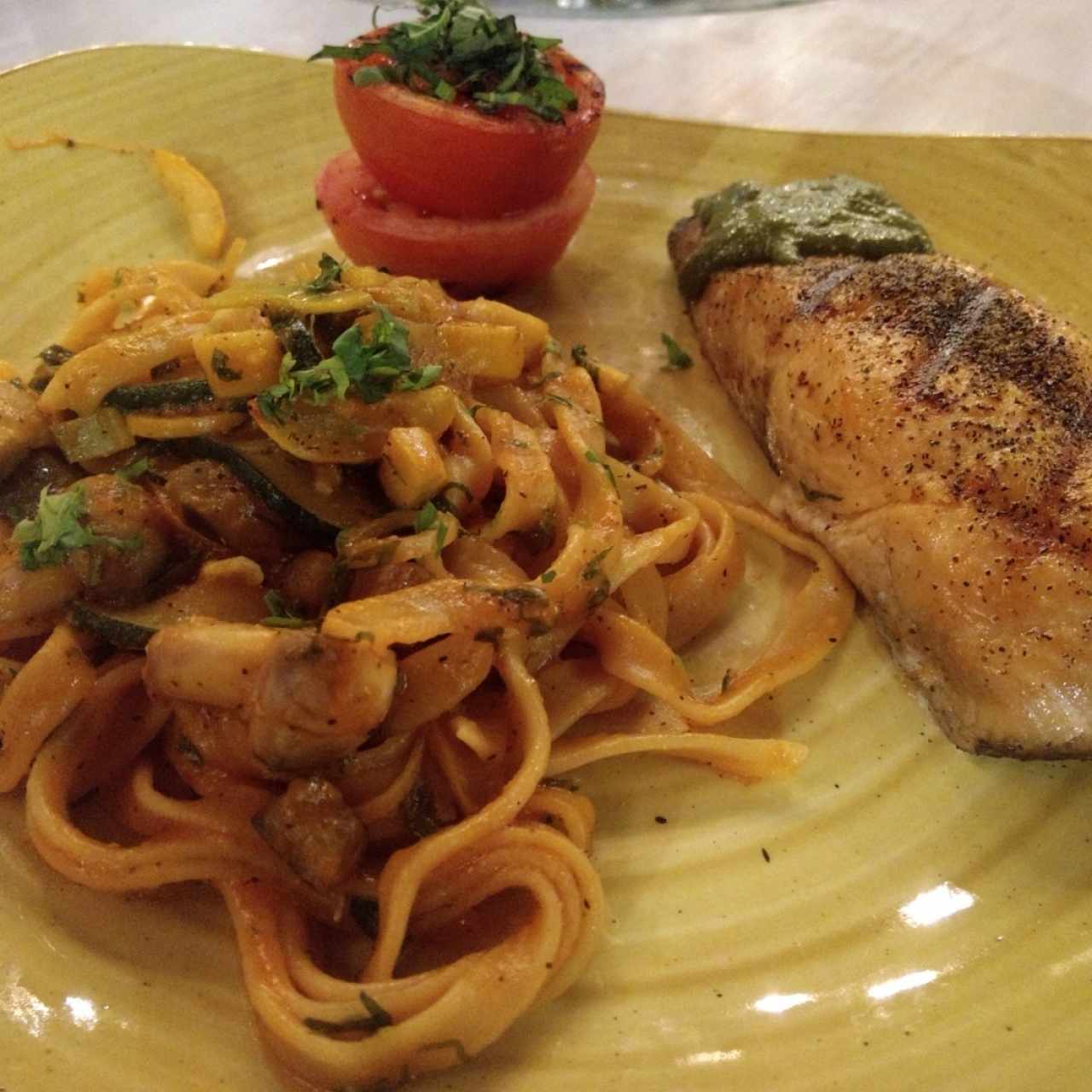 salmón a la parrilla