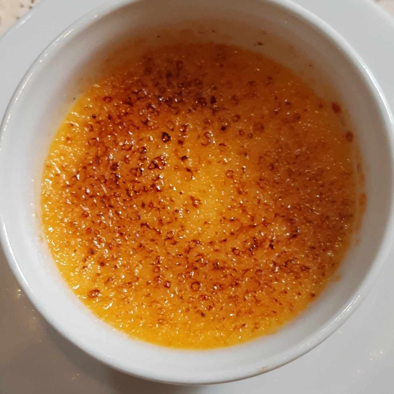 Creme brulee con maíz 