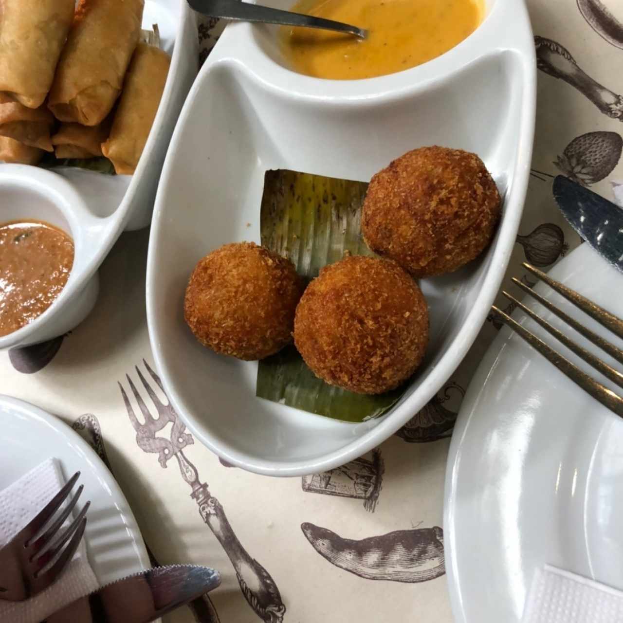 croquetas de platano con camaron
