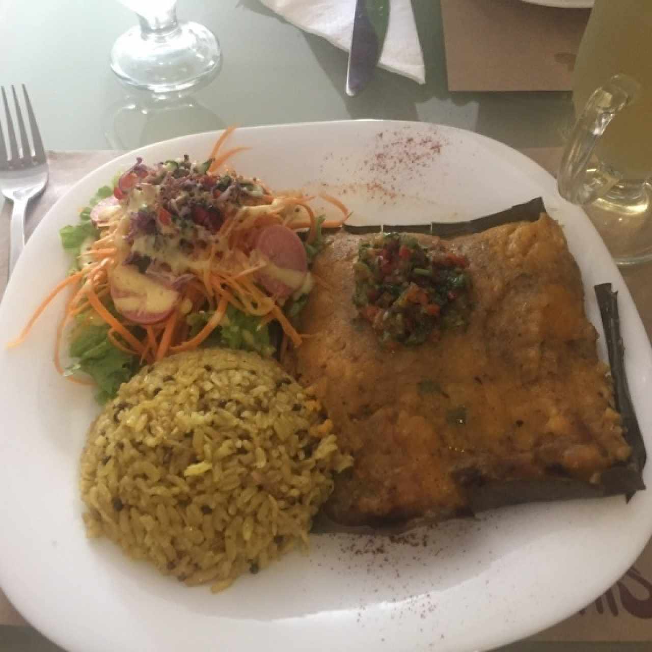 tamal vegetariano y organico 