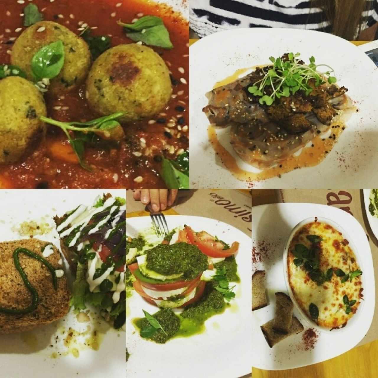 entradas y platos fuertes delicioso