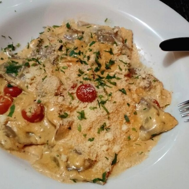 Raviolis de champiñones