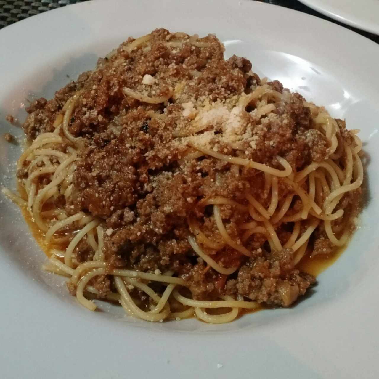 Spaguetti en salsa bolognesa